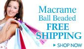 Macrame Ball Beaded
